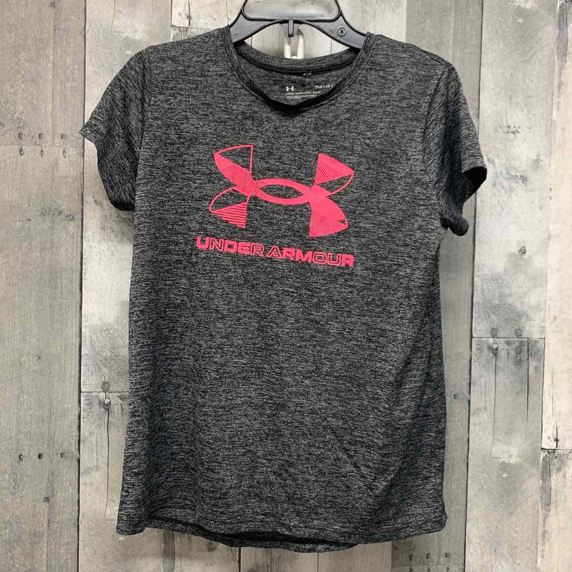 Size Large Gray/Pink Sport Brand T Shirt