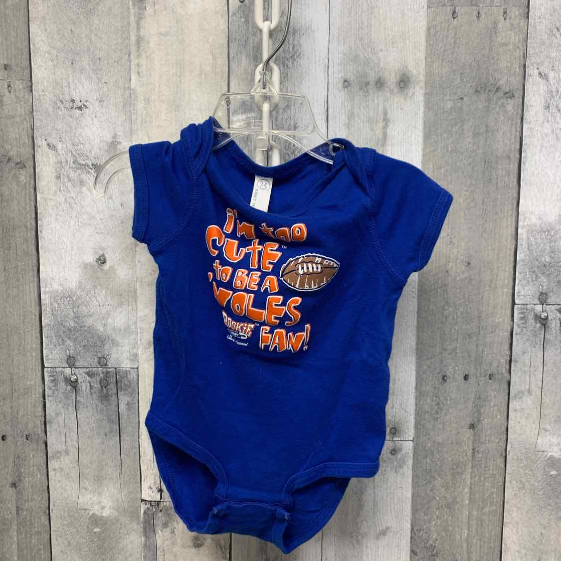 Size 18 Months Blue Print Team Apparel Bodysuit
