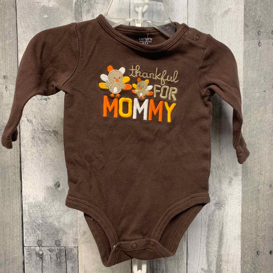 Size 6 Months Brown Graphic Carter's Bodysuit