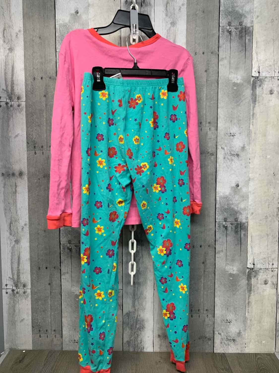 Size 14 Teal/Pink B Brand 2pc PJs