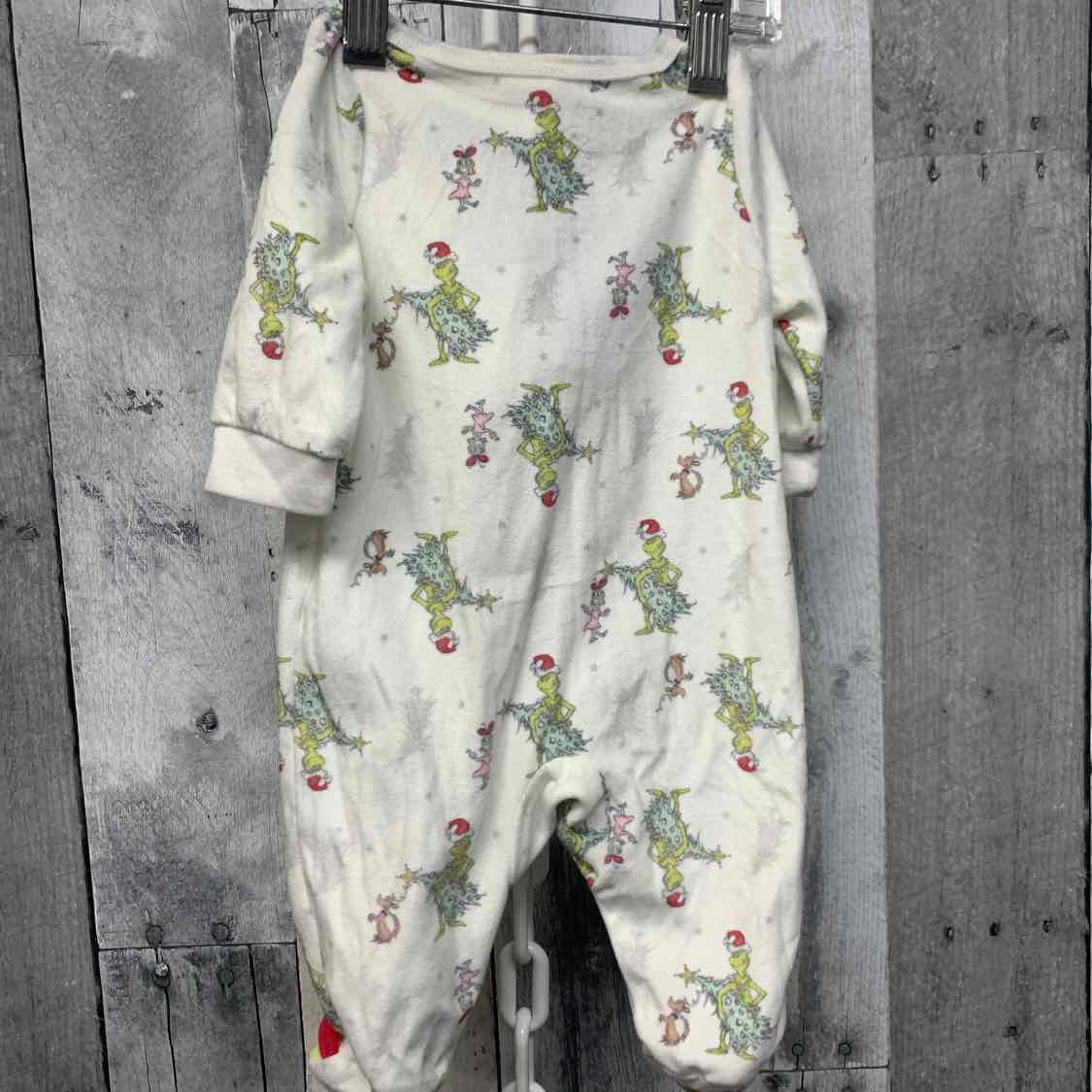 Size Newborn Ivory Print Dr Seuss Footy PJs