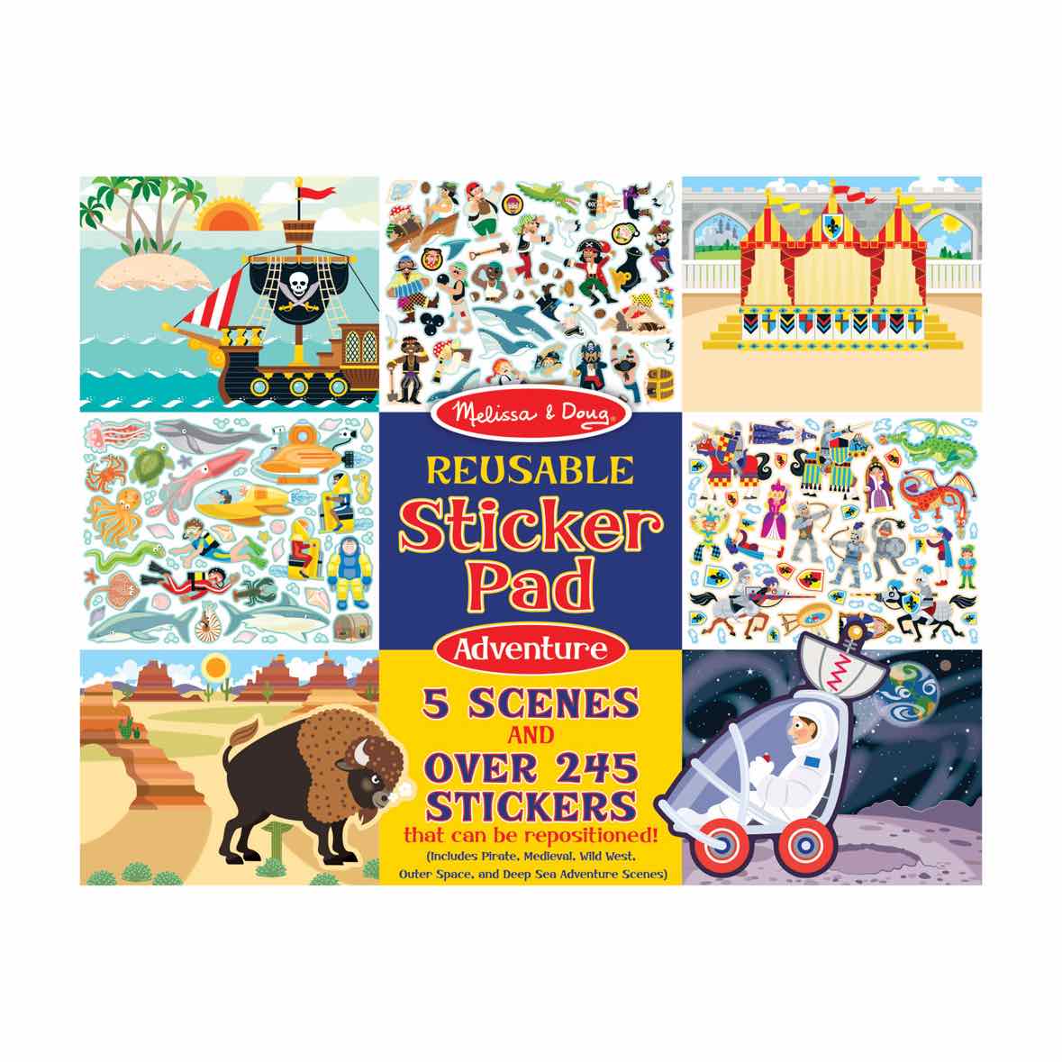 Melissa & Doug Adventure Reusable Sticker Pad