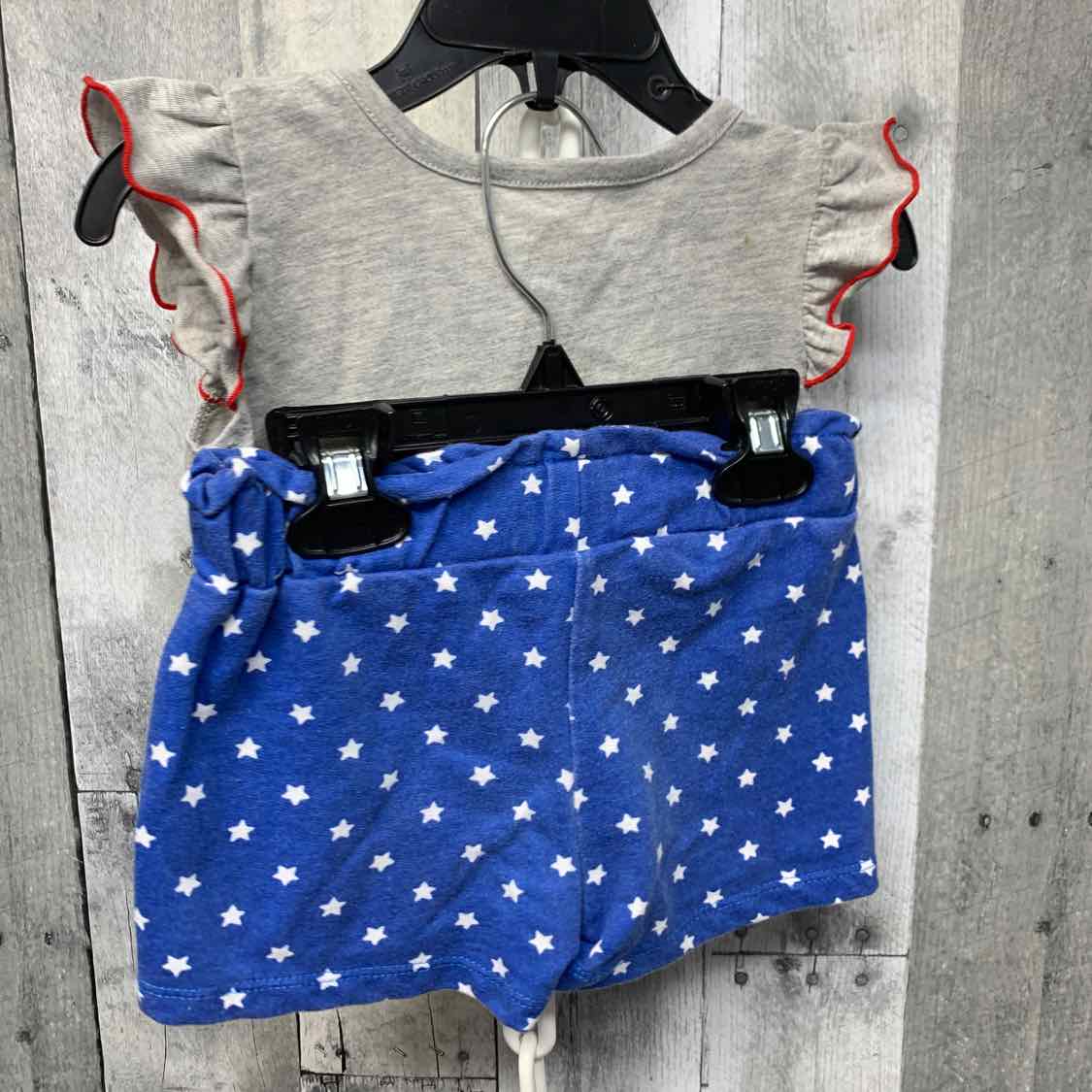 Size 2T Gray/Blue Holiday Brands Shirt/Shorts