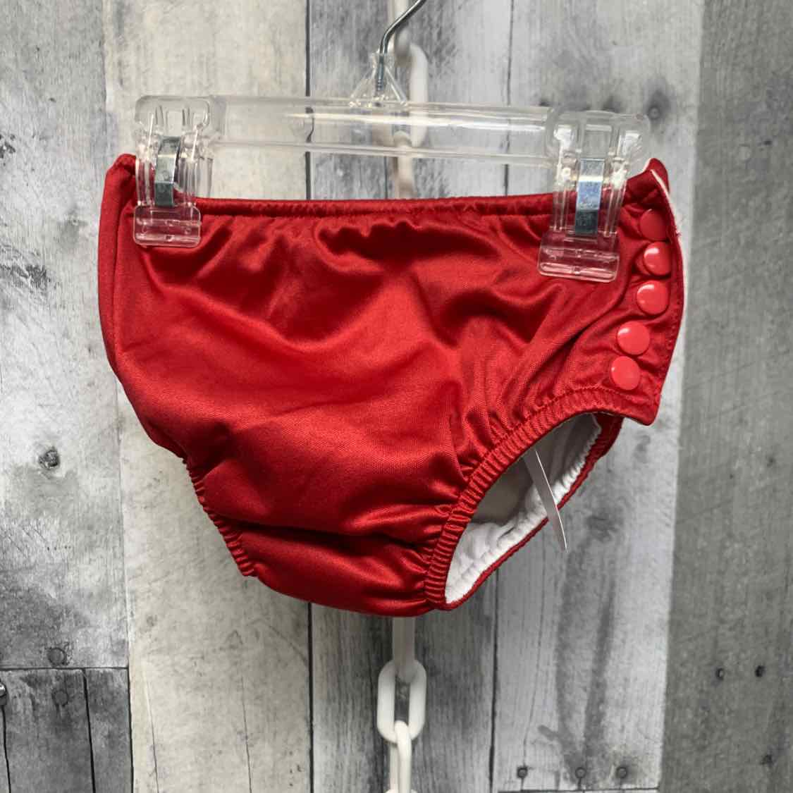 Size 2T Red Mid Brand Swim Diaper
