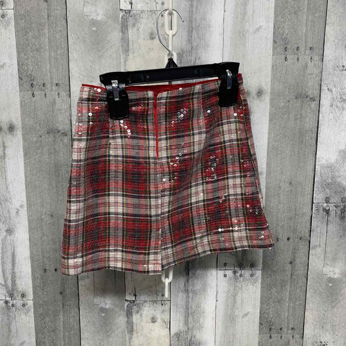Size 10 Red Plaid B Brand Skirt