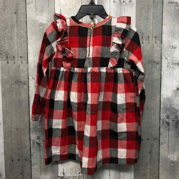 Size 3T Red Plaid Mud Pie Dress