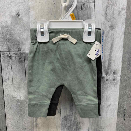 Size Newborn Green/Black Carter's Pants
