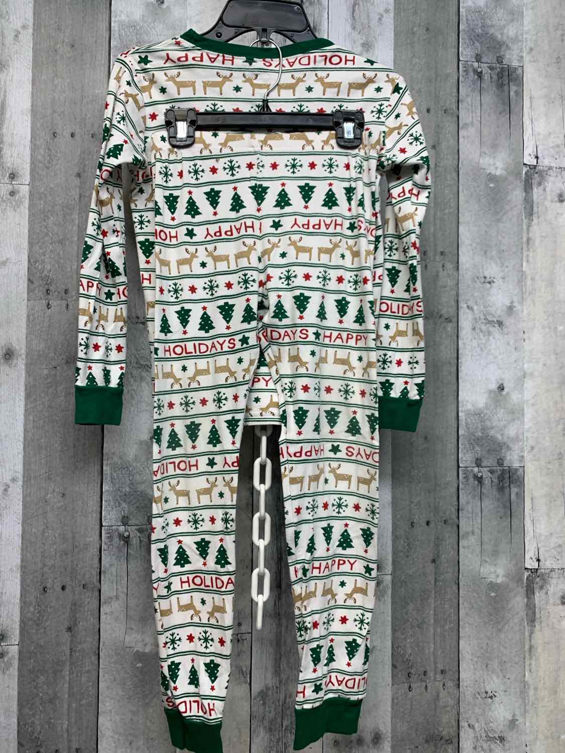 Size 10 White Print Carter's 2pc PJs