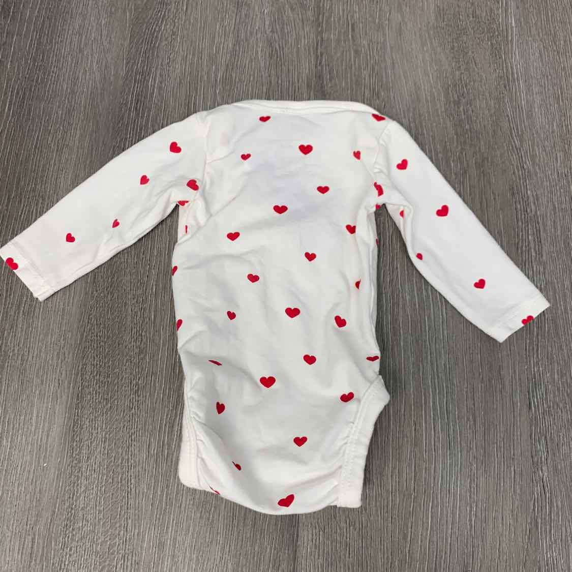 Size Preemie White/Red H&M Bodysuit