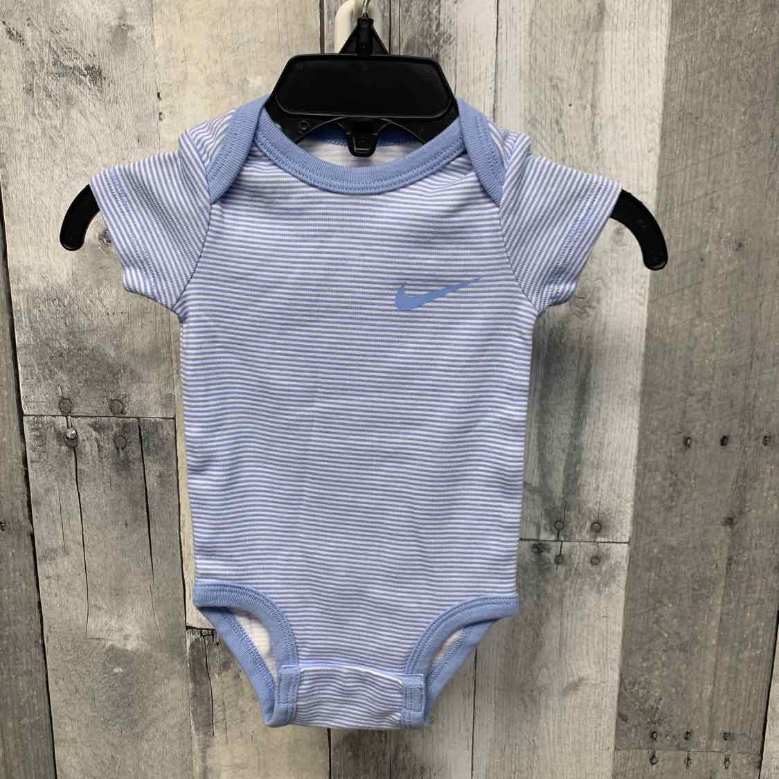 Size 3 Months Blue Striped Sport Brand Bodysuit