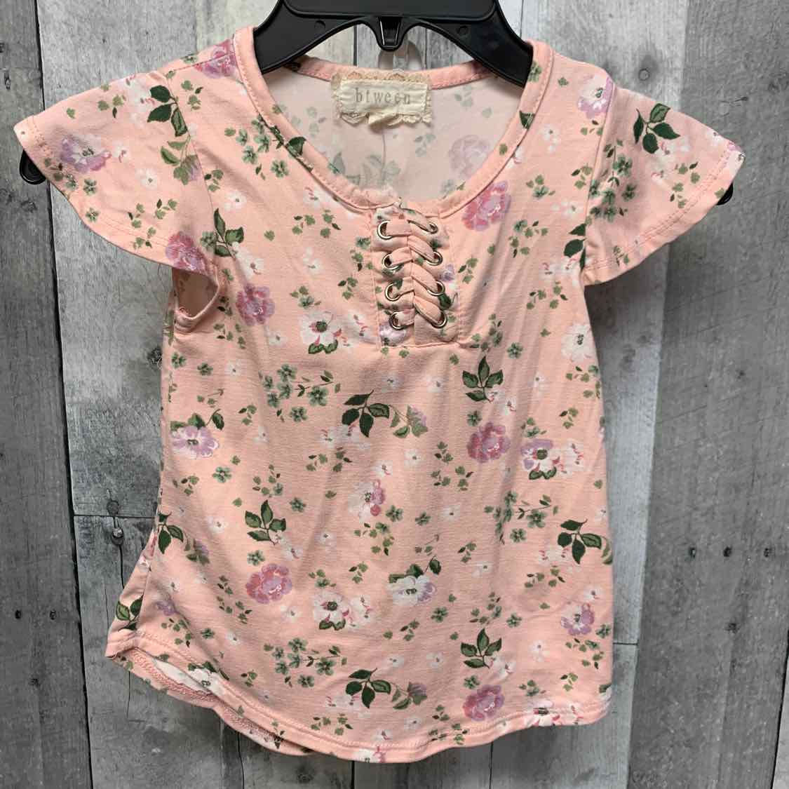 Size 4 Pink Floral Print Btween T Shirt