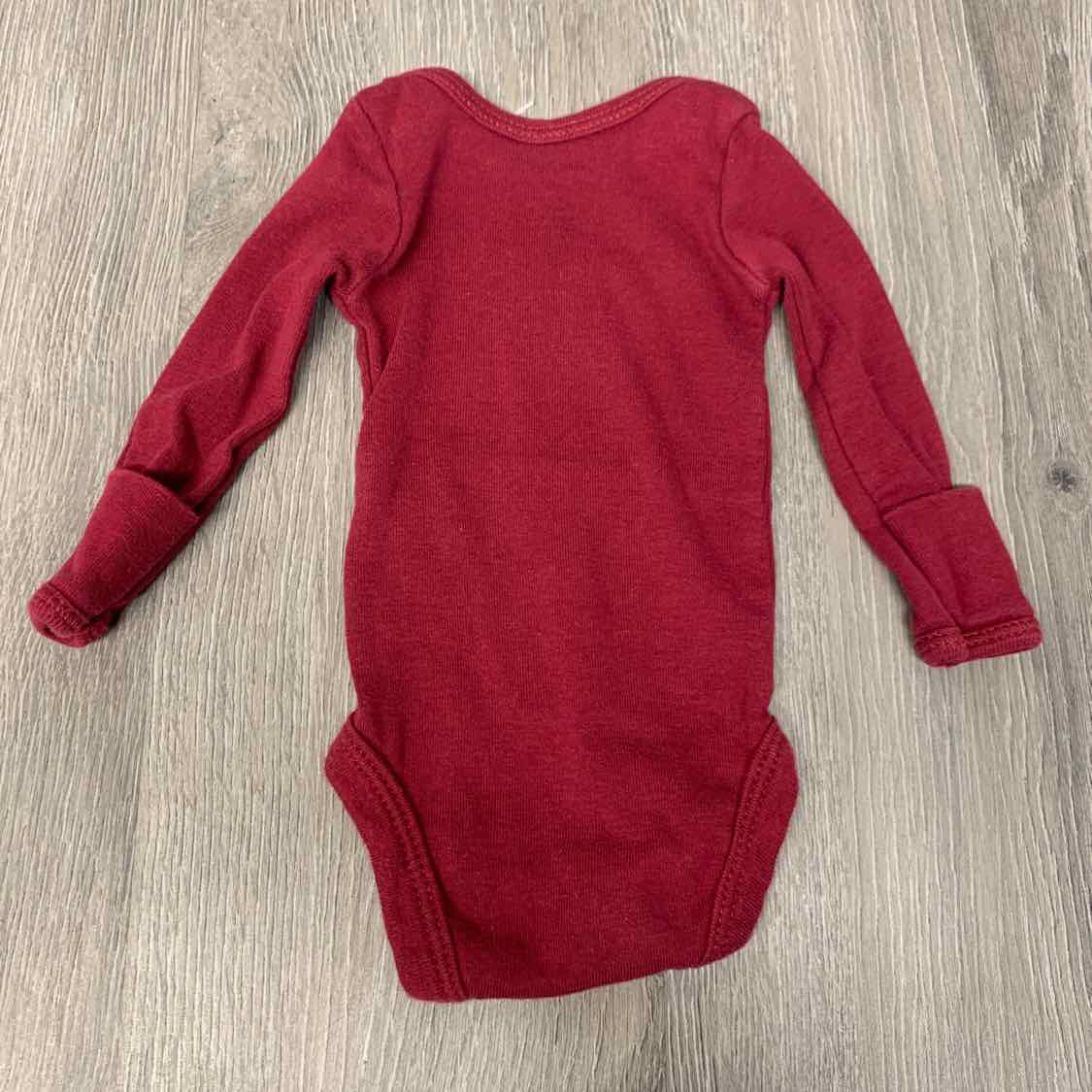 Size Preemie Red Carter's Bodysuit