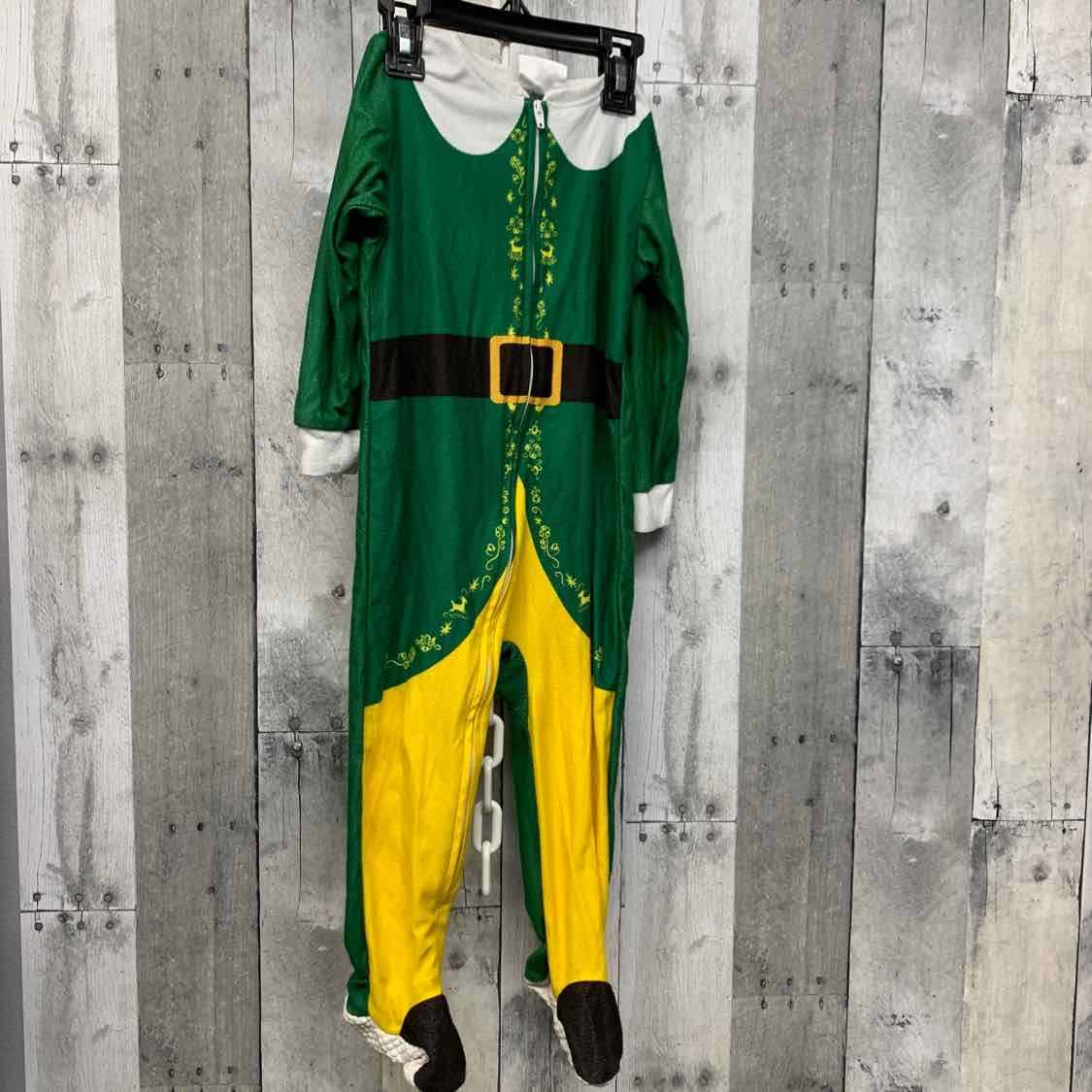 Size 2T Green/Yellow B Brand Footy PJs