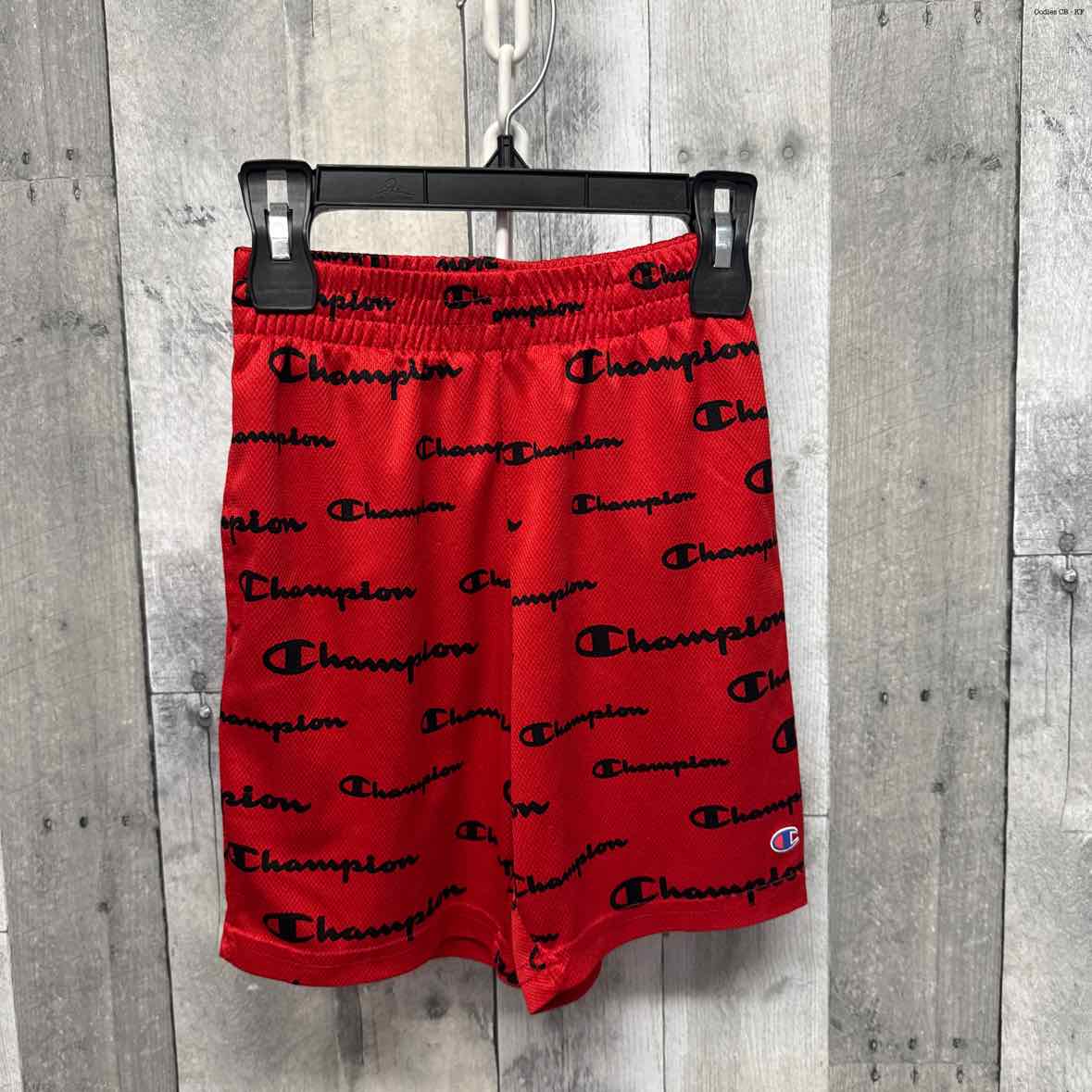 Size 7/8 Red Print Champion Shorts - Athletic