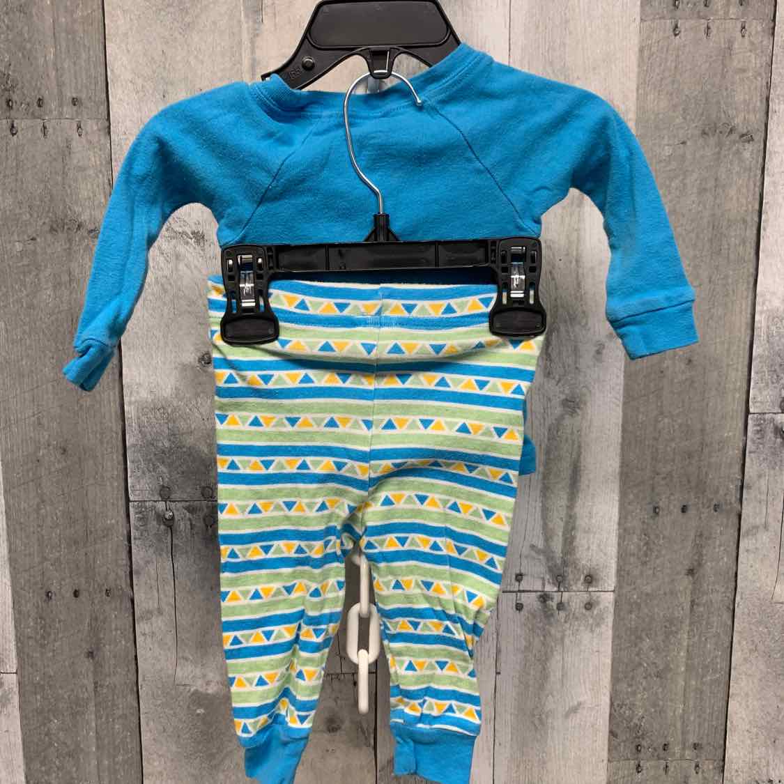 Size 9 Months Blue/Green Disney 2pc PJs