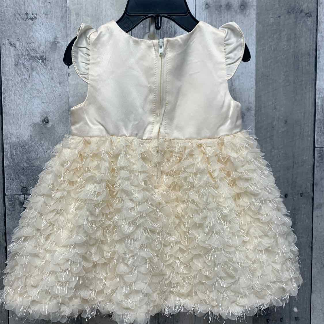 Size 6-9 Months White B Brand Dress - Party