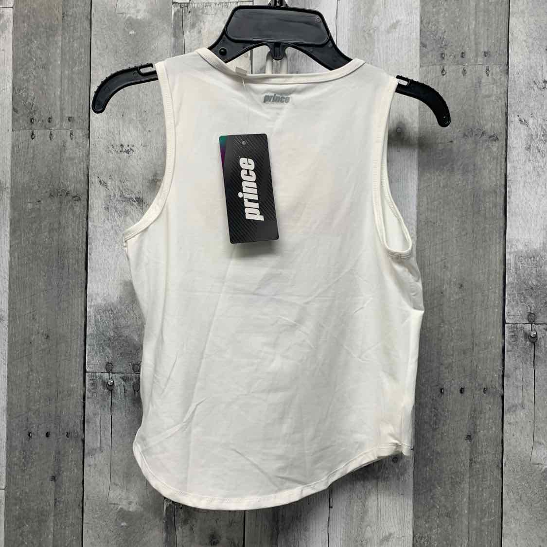 Size Medium White Graphic Name Brand Tank Top - OodlesCB