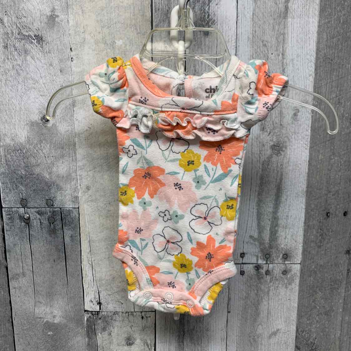 Size Preemie Coral/Pink Child of Mine Bodysuit