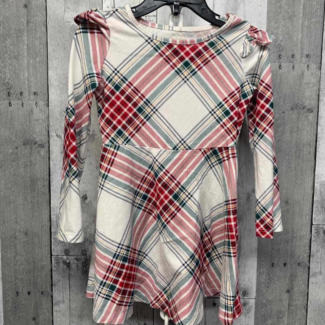 Size 3T White Plaid Children's Place LS Dress