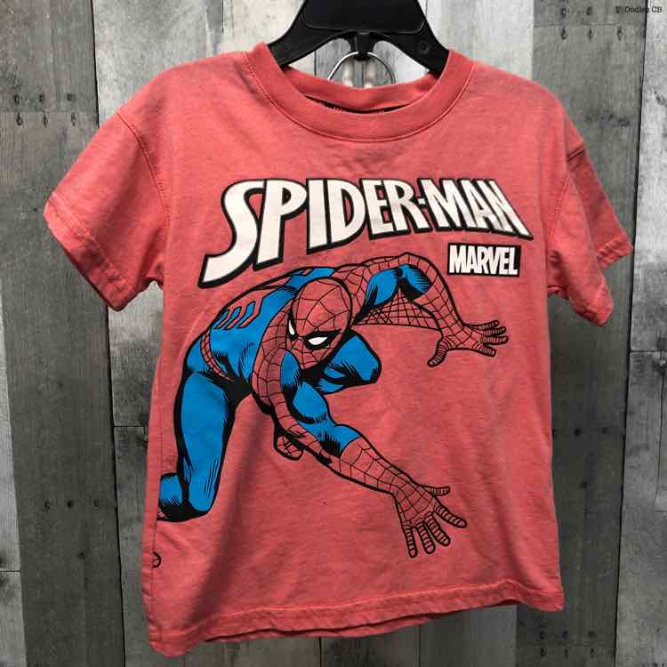 Size 3T Red Graphic Marvel Shirt/Shorts