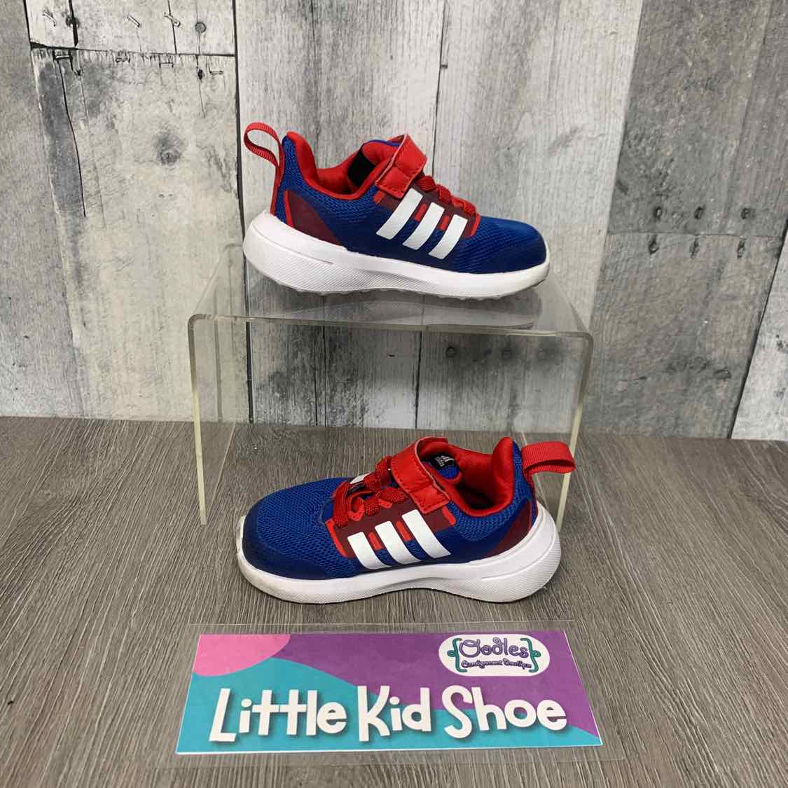 Size 5 Red/Blue Sport Brand Sneakers