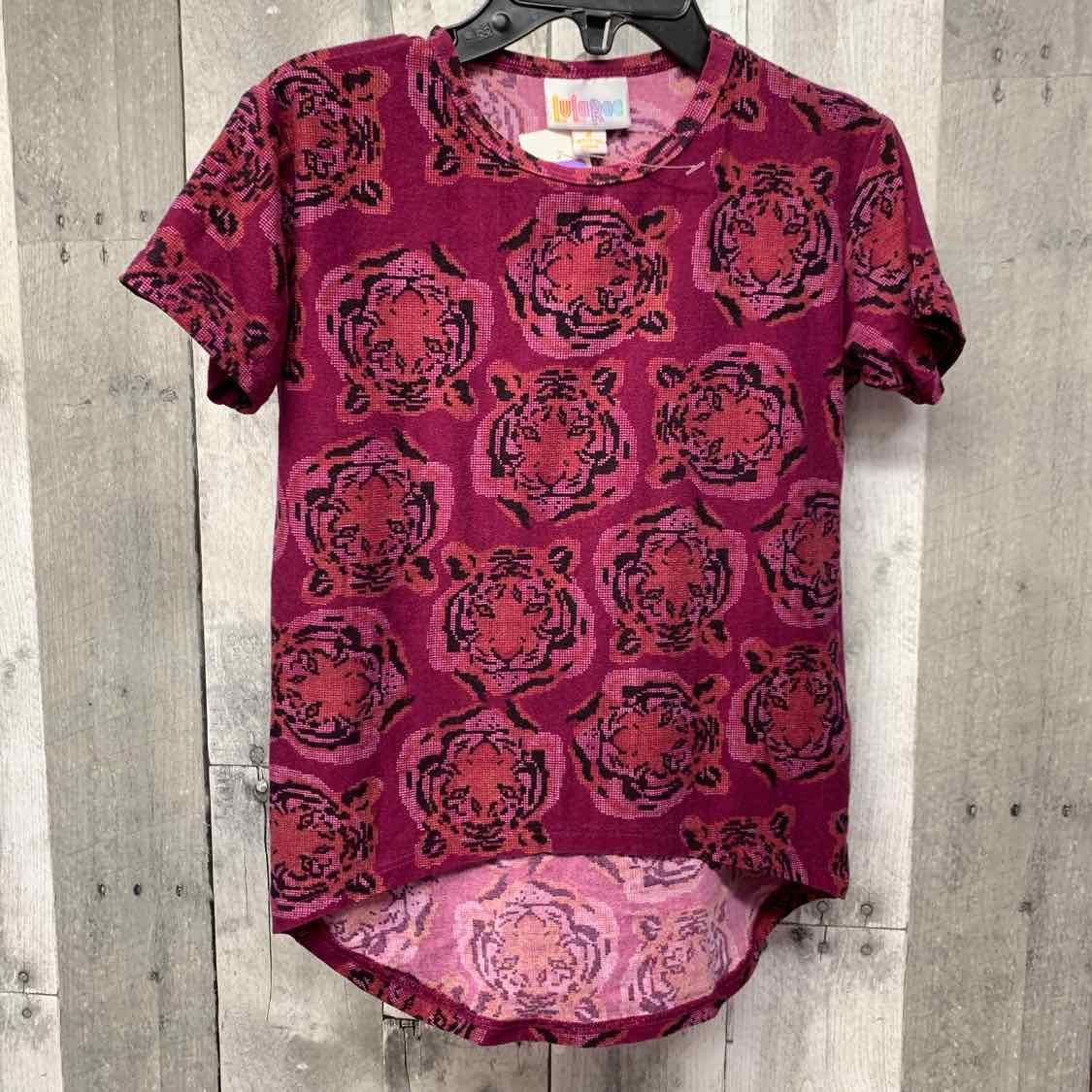Size 2 Purple Print LulaRoe T Shirt
