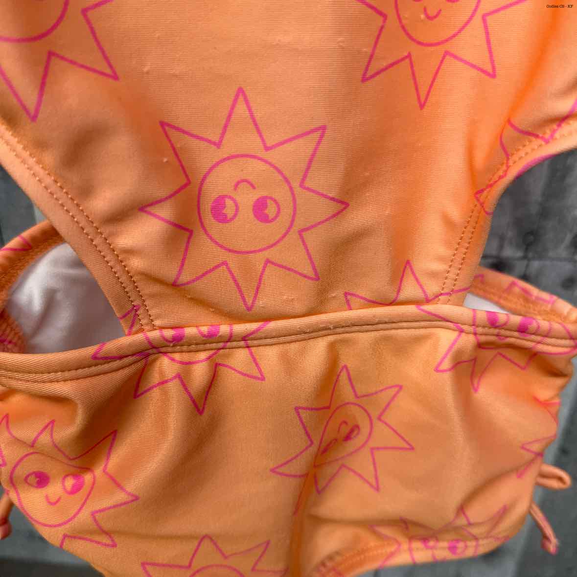 Size 4T Orange Print Cat & Jack Swim Suit - 1pc