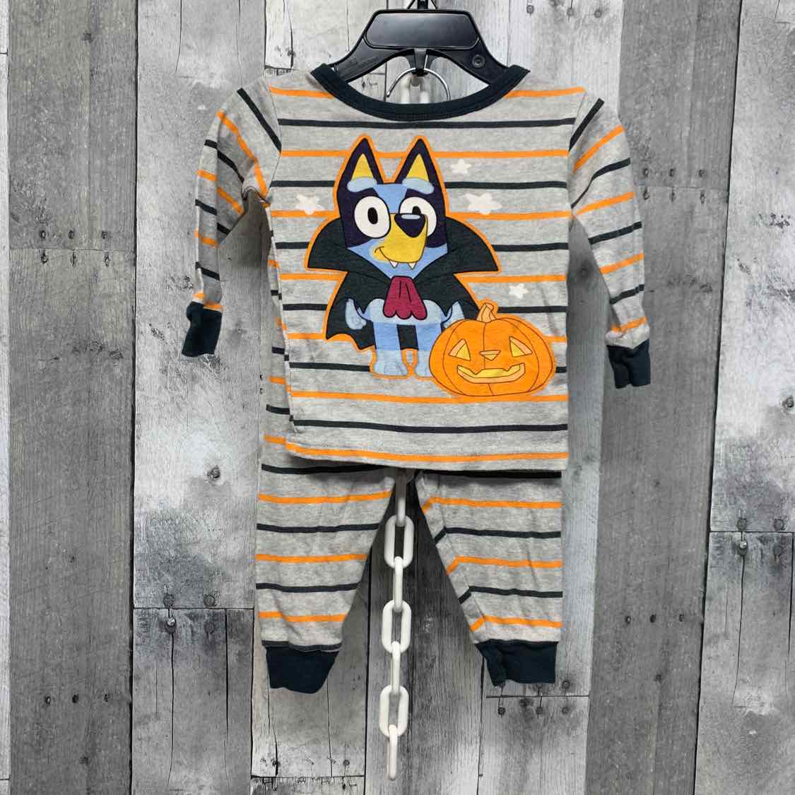 Size 18 Months Gray/Orange Disney 2pc PJs