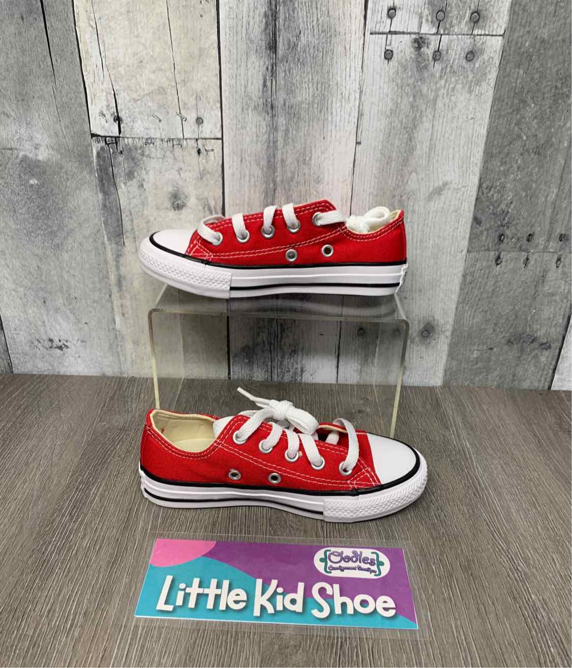 Size 10.5 Red/White Converse Sneakers