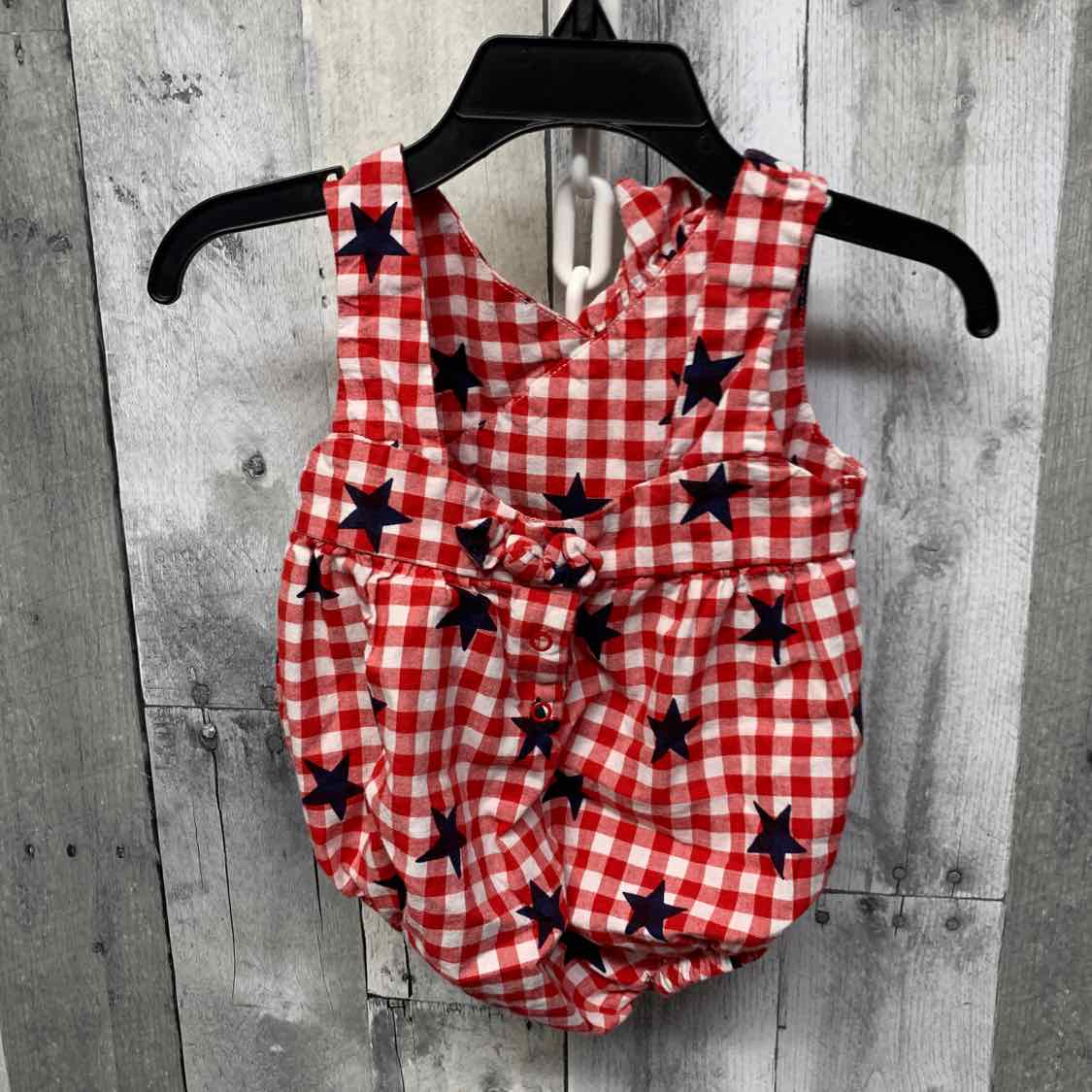 Size 6-9 Months Red Plaid Cat & Jack Romper