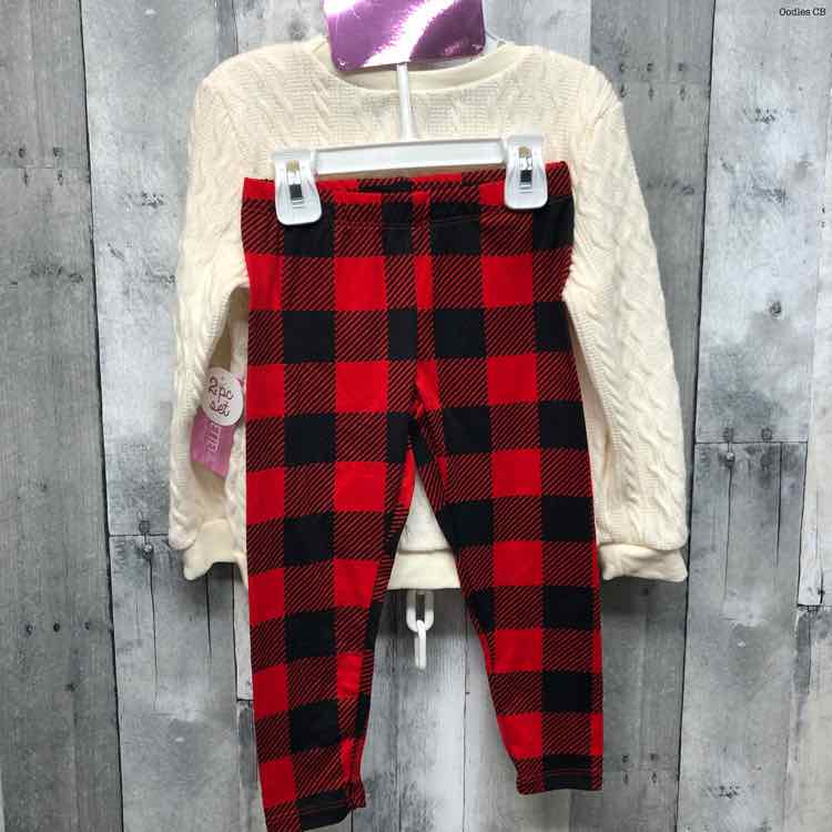 Size 4T Ivory/Red Nannette Jacket/Pants