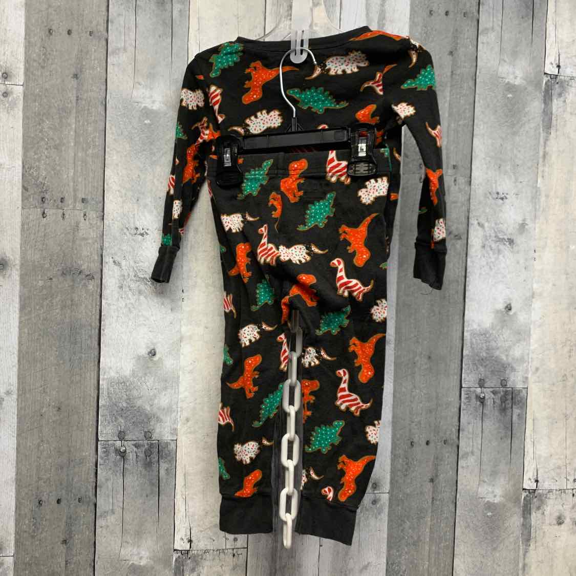 Size 2T Black Print Old Navy 2pc PJs