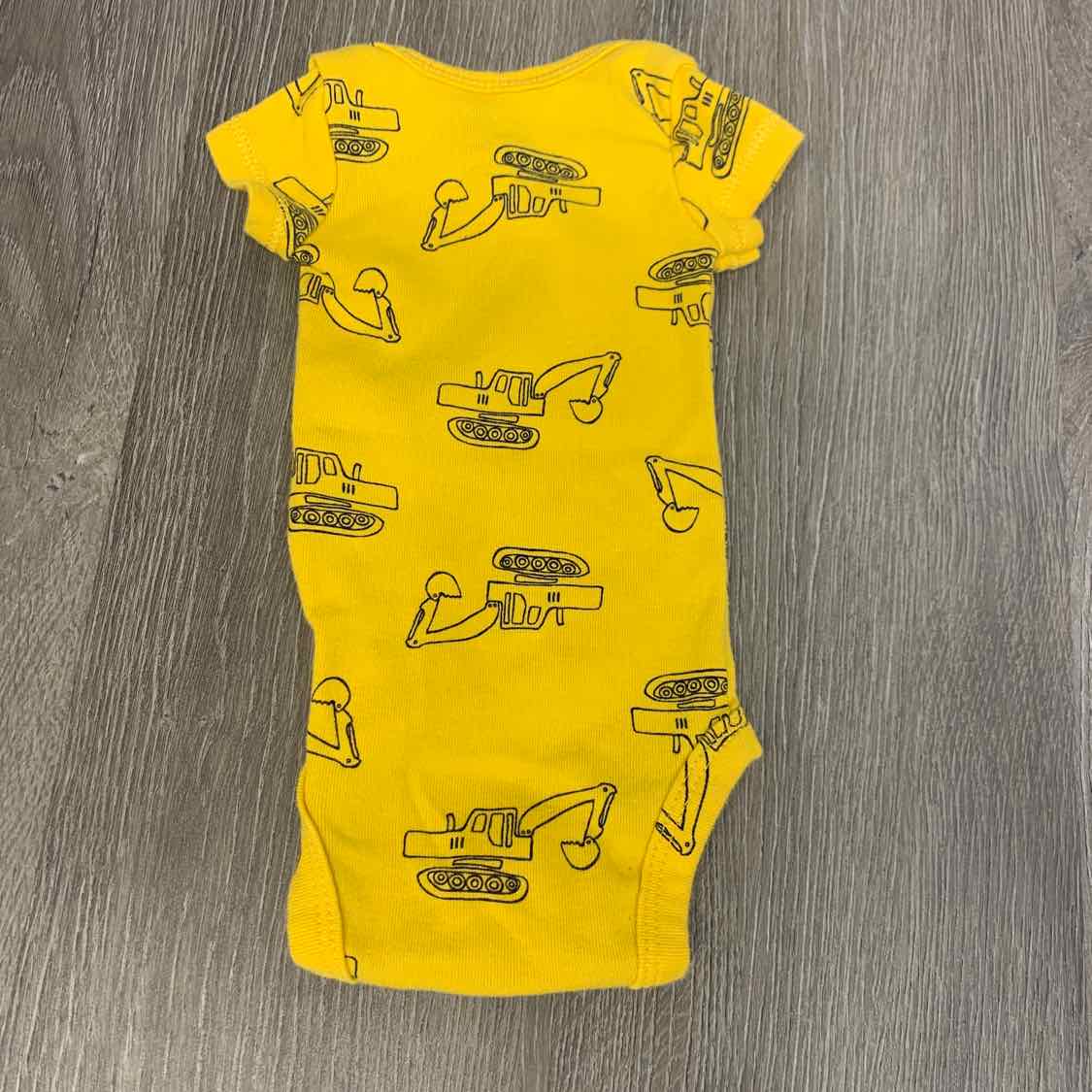 Size Preemie Yellow/Black Carter's Bodysuit