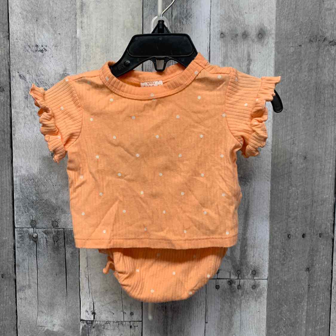 Size 0-3 Months Coral Cat & Jack Shirt/Shorts