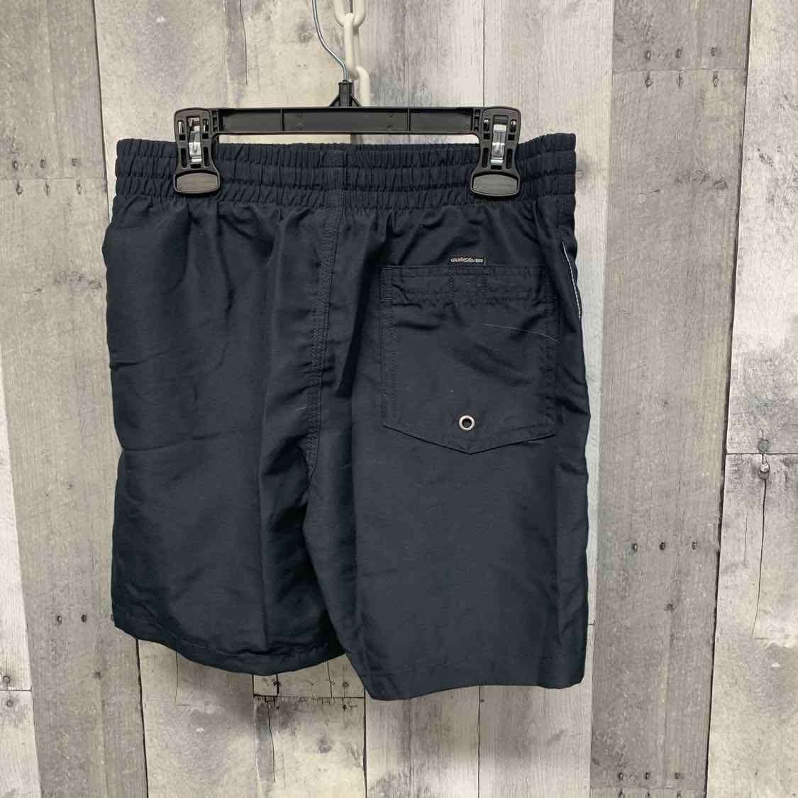 Size 10/12 Black Quiksilver Swim Trunks