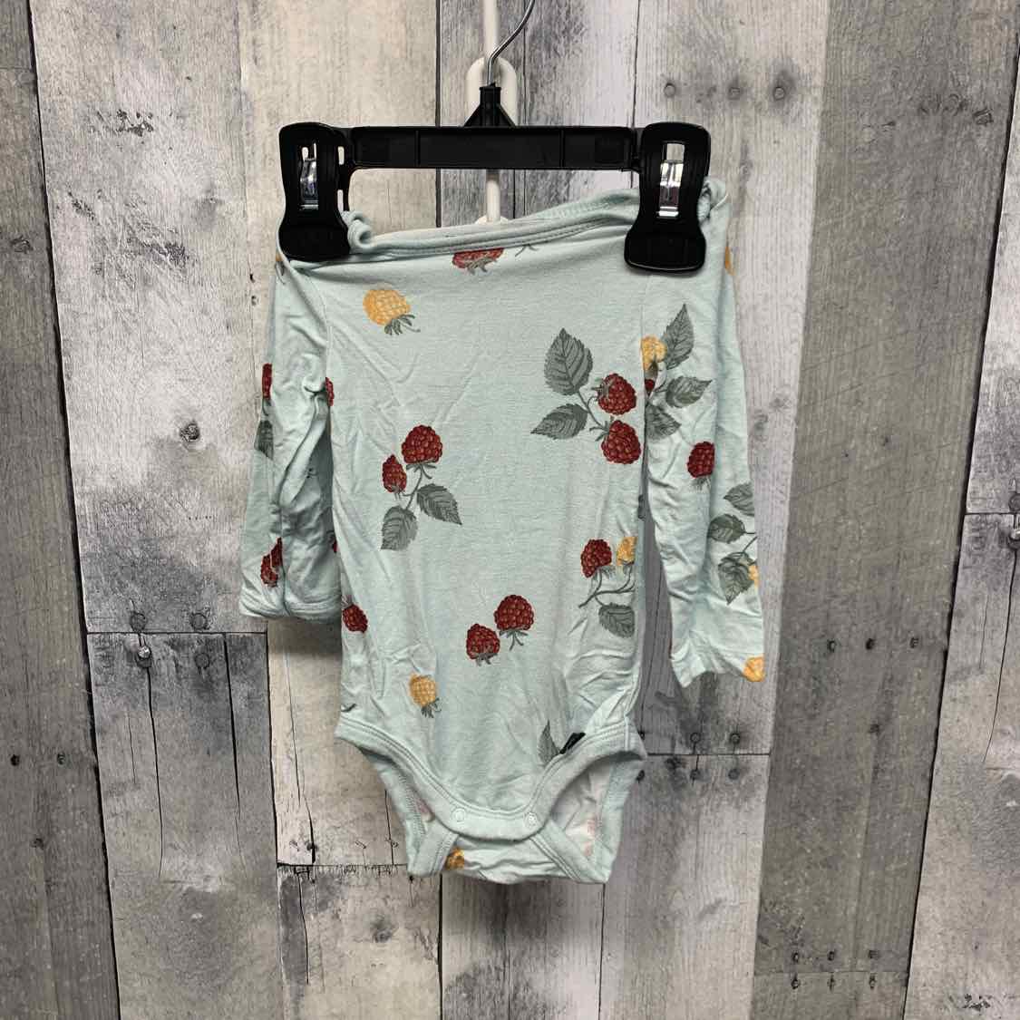 Size 0-3 Months Green Print Modern Moments by Gerber Bodysuit