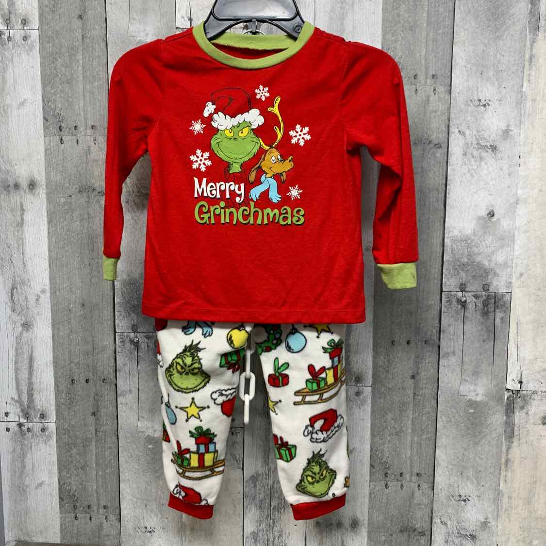 Size 4T Red/White Dr Seuss 2pc PJs