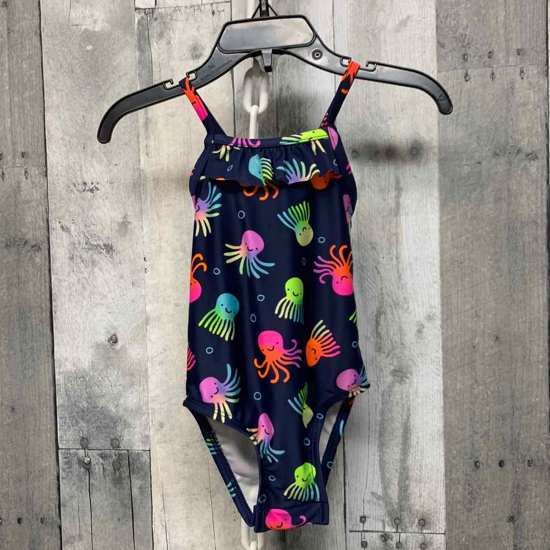 Size 12 Months Navy Print Cat & Jack Swim Suit - 1pc
