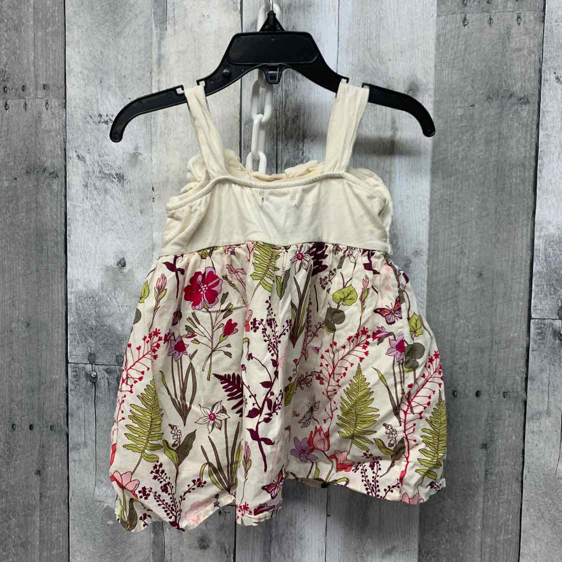 Size 12-18 Months Ivory Print Gap Dress