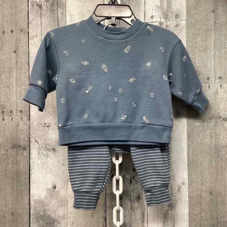 Size 0-3 Months Blue Print Child of Mine Shirt/Pants