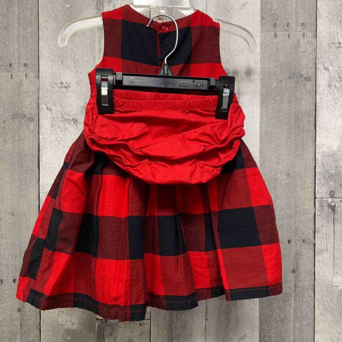 Size 12 Months Red/Black Carter's 2pc Dress