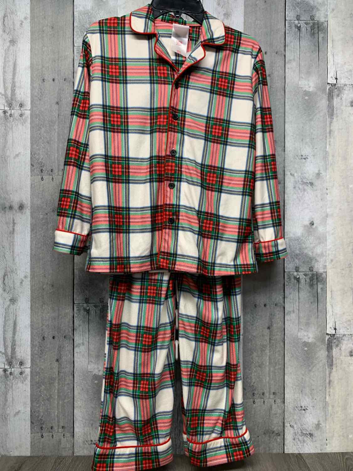 Size 8 White/Red Holiday Brands 2pc PJs