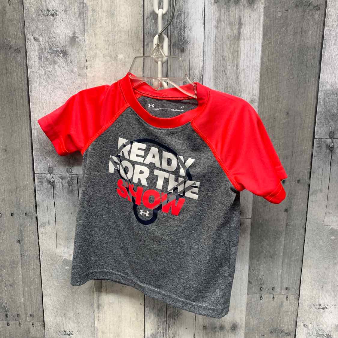 Size 2T Gray/Pink Sport Brand T Shirt - OodlesCB