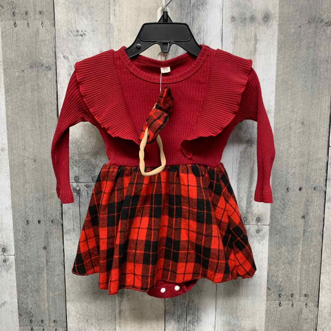 Size 2T Red Mid Brand 2pc Dress