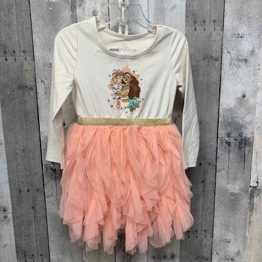 Size 3T White/Pink Disney LS Dress