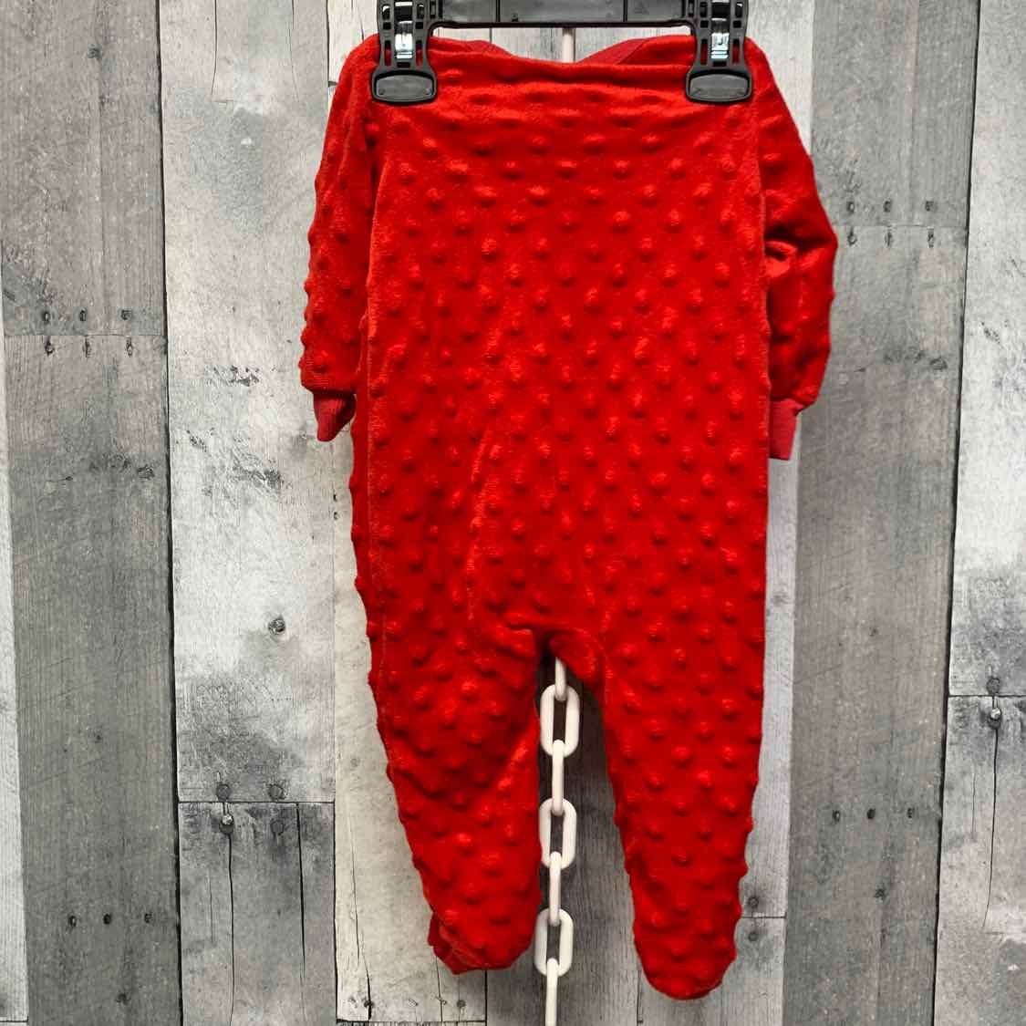 Size 6 Months Red Holiday Brands Footy PJs