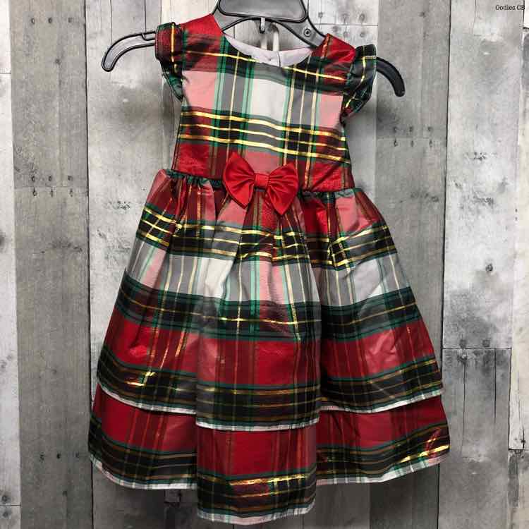 Size 4T Red/Green Holiday Brands Dress - Party