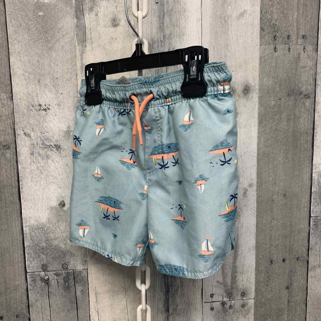 Size 3T Peach/Blue Just One You Swim Trunks