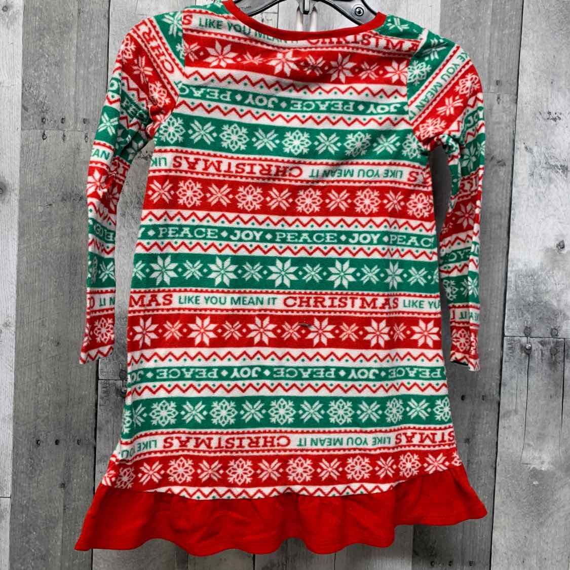 Size 4 Red/Green Holiday Brands Nightgown