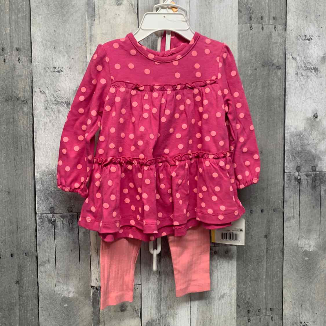 Size 12 Months Pink Little Me Shirt/Leggings